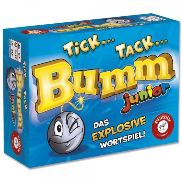 Piatnik Tick Tack Bumm Junior Kinderspiel Wortspiel spielen lernen Kinder Wörter raten Kreativität