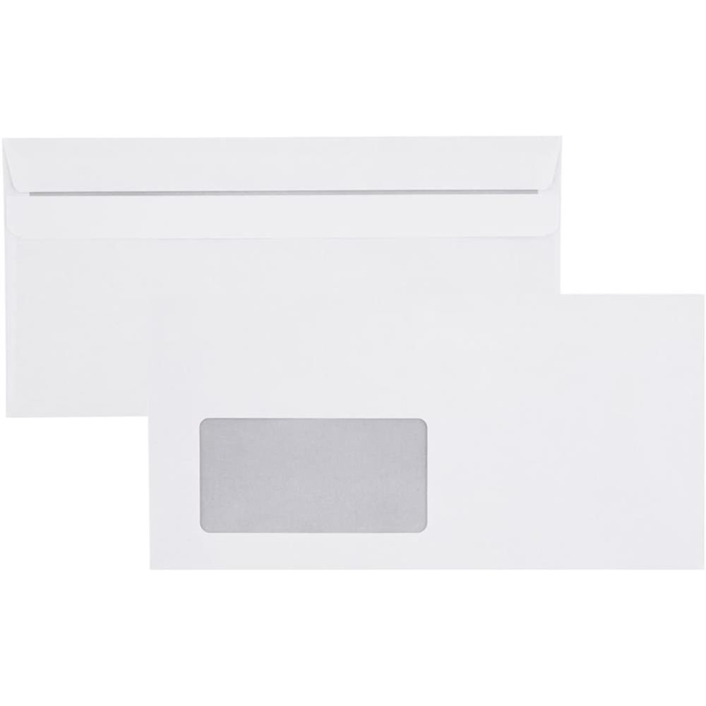Briefumschläge DIN lang mit Fenster selbstklebend Idena 10221 75 g/m² FSC-Mix 1000 Stück