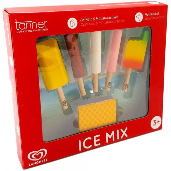 Tanner 0924.8 - Langnese Eis Mix mit 6 Sorten Spielzeug Kaufmannsladen NEU