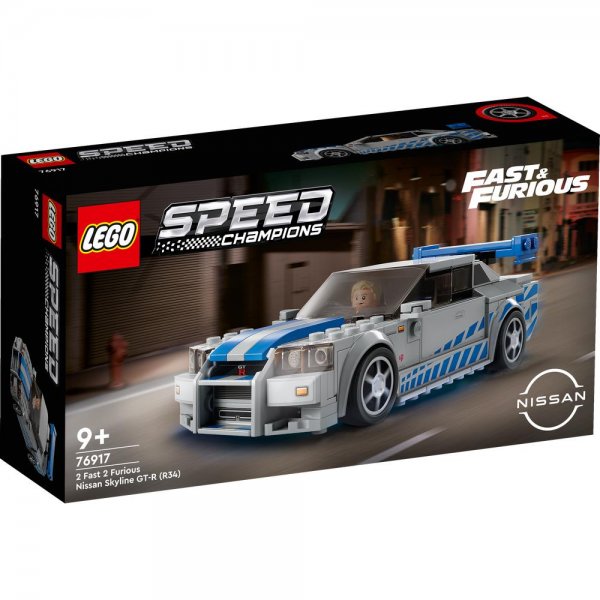 LEGO® Speed Champions 76917 - 2 Fast 2 Furious – Nissan Skyline GT-R (R34) Rennauto ab 9 Jahren