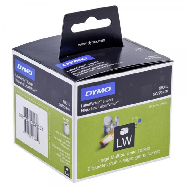 Dymo Disketten-Etiketten 54 x 70 mm weiß 320 St. 99015