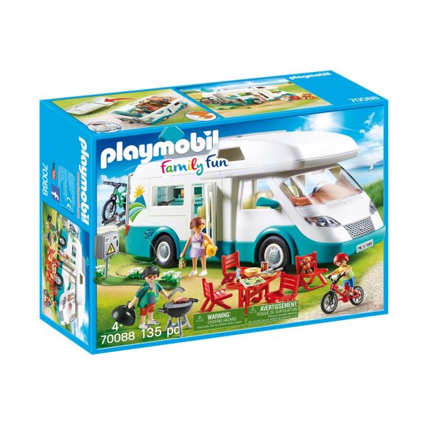 PLAYMOBIL® Family Fun 70088 - Familien-Wohnmobil Spielset für Kinder ab 4 Jahren