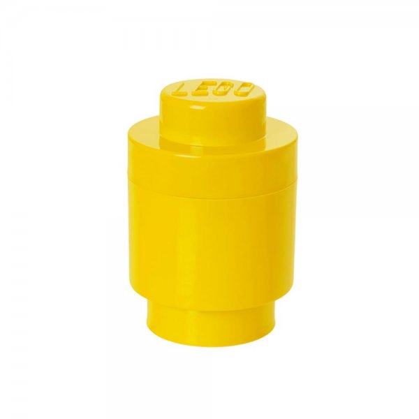 LEGO® Storage Brick 1 rund Gelb Aufbewahrungsbox mit 1 Noppe Baustein stapelbar