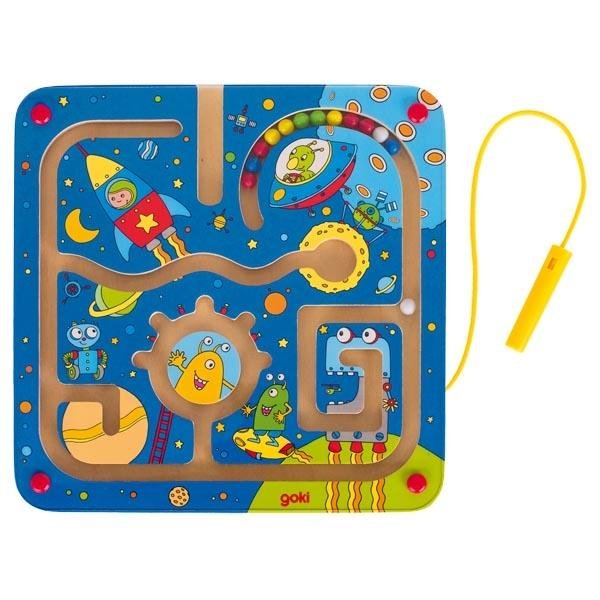 Goki Magnetlabyrinth Weltall Lernspielzeug Lernspiel Kinder Magnetspiel Magnetset