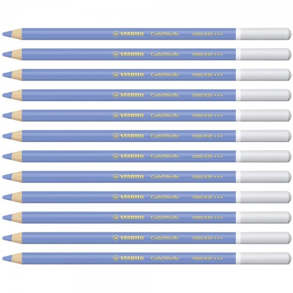 Pastellkreidestift - STABILO CarbOthello - 12er Pack - ultramarin mittel