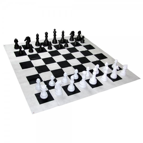 Bartl Garten-Schach 1,58 x 1,58 m mit Spielmatte große Figuren