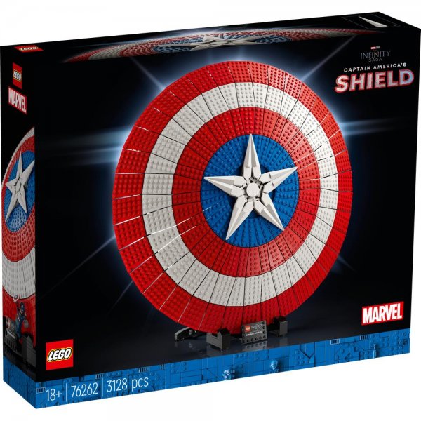 LEGO® Marvel 76262 - Captain Americas Schild Bauset für kreative Erwachsene