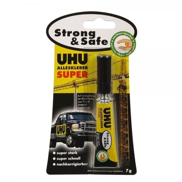 Uhu 46960 - Alleskleber Super Strong & Safe 7G
