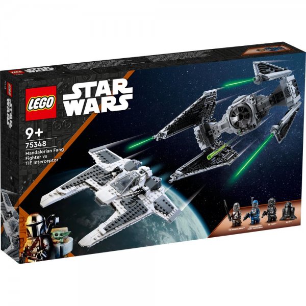 LEGO® Star Wars™ 75348 - Mandalorianischer Fang Fighter vs. TIE Interceptor™ für Kinder ab 9 Jahren