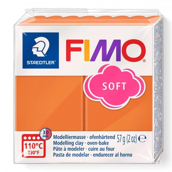 Staedtler FIMO soft cognac 57g Modelliermasse ofenhärtend Knetmasse Knete