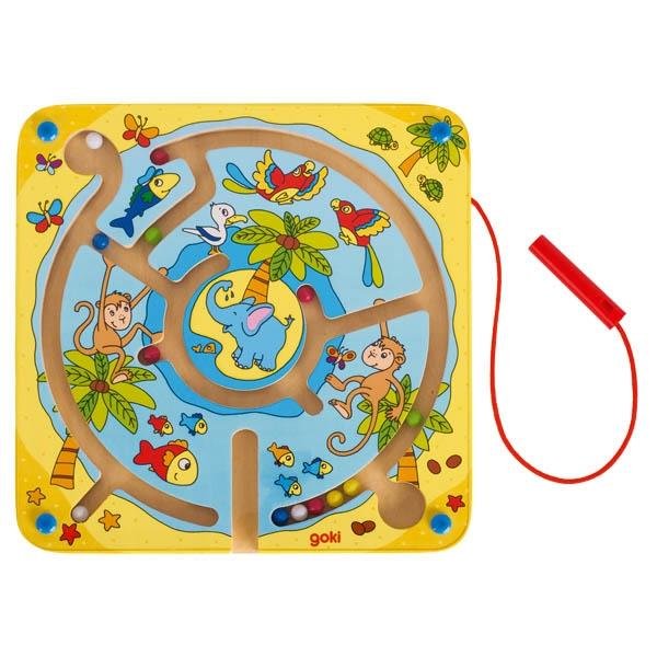 Goki Magnetlabyrinth Insel Lernspielzeug Lernspiel Kinder Magnetspiel Magnetset