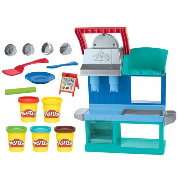 Hasbro Play-Doh Kitchen Creations Buntes Restaurant Spielset, Knete für Kinder ab 3 Jahren