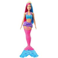 Mattel Barbie GJK08 - Dreamtopia Meerjungfrau Puppe pink blau Haare Mermaid M...