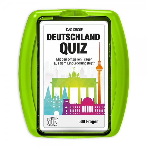 Winning Moves Top Trumps Quiz - Deutschland Quiz - Kartenspiel, Ratespiel, Quizspiel, Wissensspiel