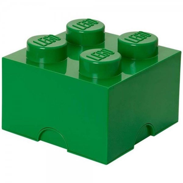 LEGO® Storage Brick 4 Grün Aufbewahrungsbox mit 4 Noppen Baustein stapelbar