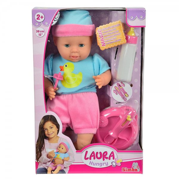 Simba 105010964 - Laura Hungry aus Kunststoff 38 cm groß Puppe Spielzeug NEU