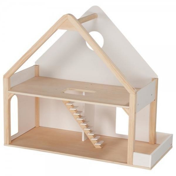 Goki Puppenhaus mit 2 Etagen 74 x 33,5 x 66 cm Holz Puppenstube