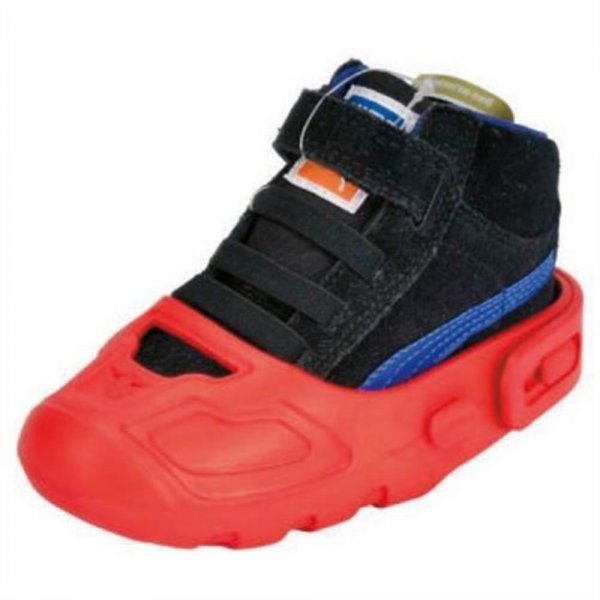 BIG - Shoe-Care Schuhschoner - für Kinderschuhe der Größe 21 bis 27, Überschuhe schützen vor Abrieb, Anti-Rutsch-Profil, keine Spuren am Boden, für Kinder ab 1 Jahr, rot