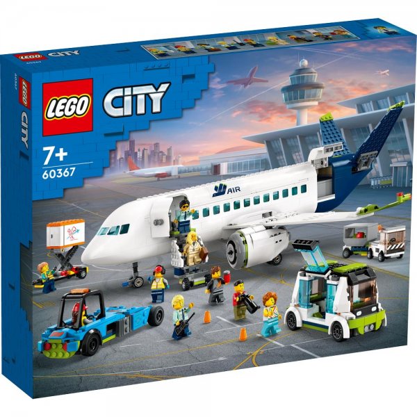 LEGO® City 60367 - Passagierflugzeug großes Flugzeug-Modell Bauset Spielset für Kinder ab 7 Jahren