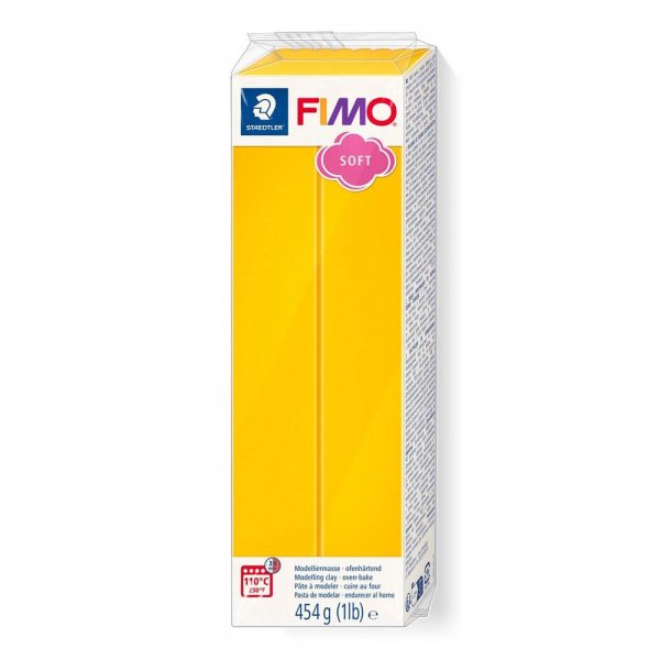 Staedtler FIMO soft sonnengelb 454g Modelliermasse ofenhärtend Knetmasse Knete