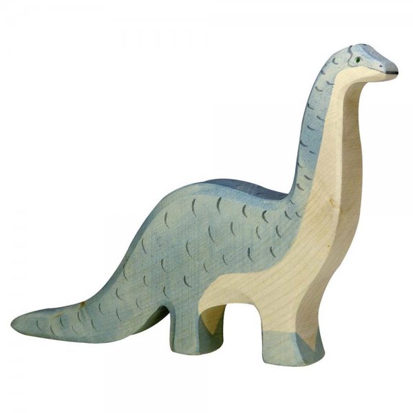 Goki Brontosaurus Holzfigur bemalt neu OVP