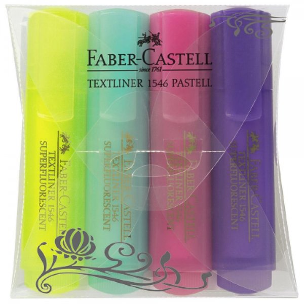 Faber-Castell 154610 - Textmarker TEXTLINER 1546 pastel