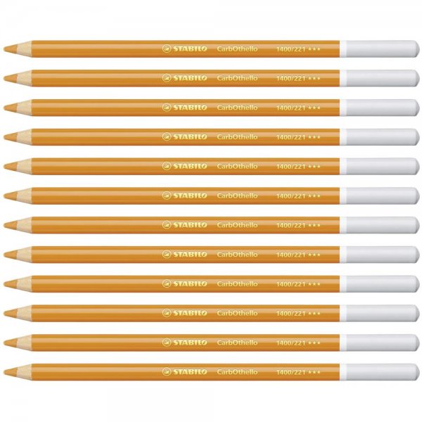 Pastellkreidestift - STABILO CarbOthello - 12er Pack - orange