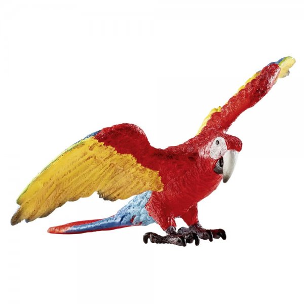 Schleich 14737 - Ara, Tier Spielfigur Tierfigur Spielzeugfigur Papagei Vogel bunt