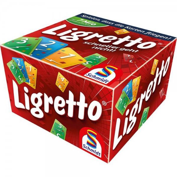 Schmidt Spiele Ligretto rot schnelles rasantes Kartenspiel Familienspiel ab 8 Jahre