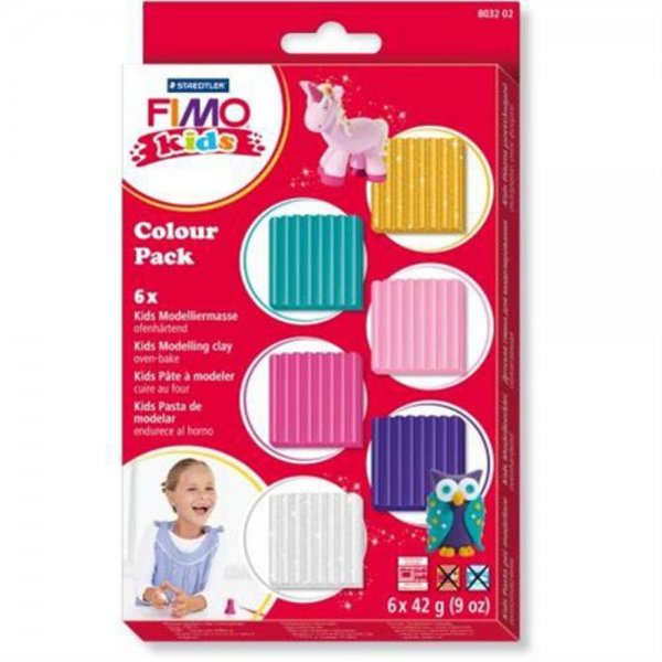 Staedtler 803202 - FIMO® Kids Colour Pack Kreativset Modelliermasse Spielzeug