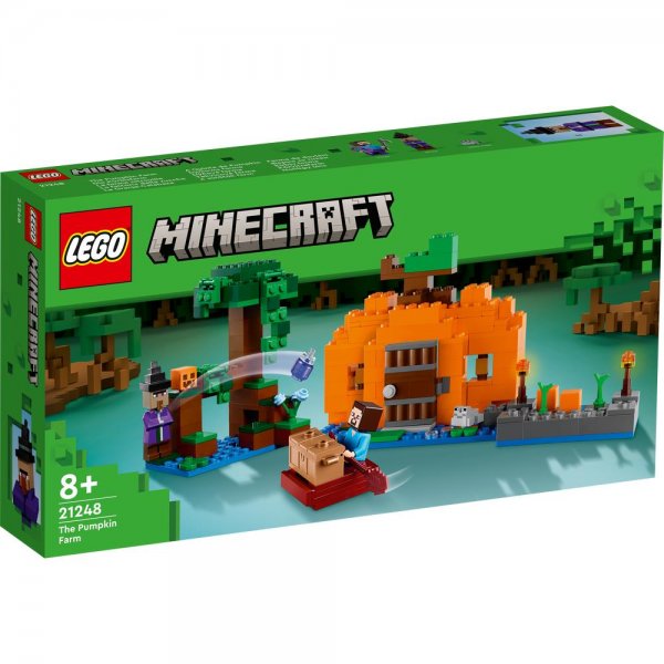 LEGO® Minecraft® 21248 - Die Kürbisfarm spannende Abenteuer im Sumpf-Biom für Kinder ab 8 Jahren