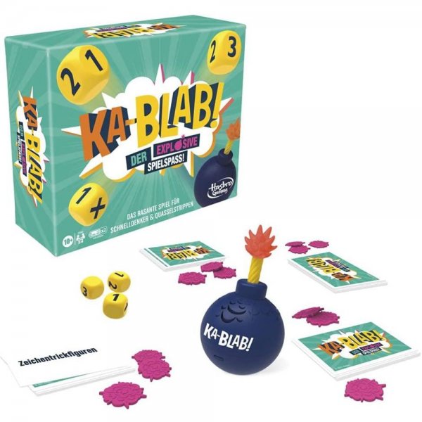 Hasbro Ka-Blab! Familienspiel Gesellschaftsspiel Spieleabende Spielspaß für Teenager und Kinder ab 10 Jahren