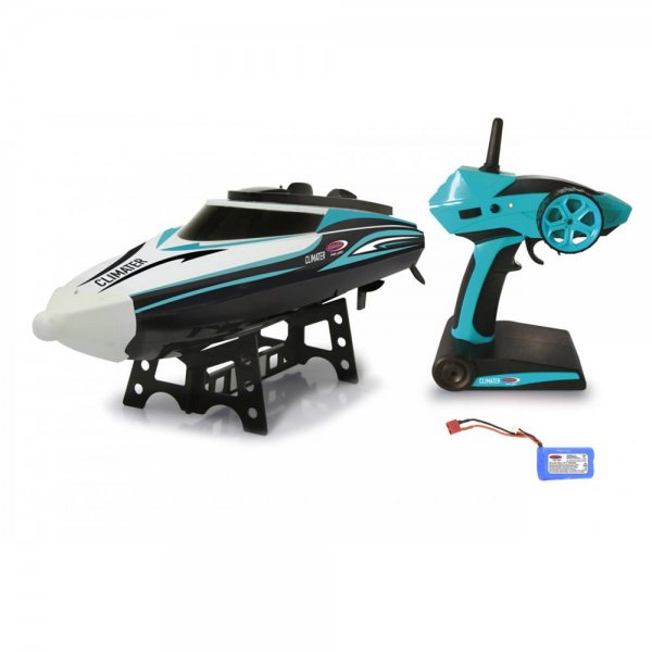 Jamara Climater Speedboot schwarz/weiß/blau Li-Ion 7,4V 2,4GHz 35 km/h Funkferngesteuertes Wasserfahrzeug