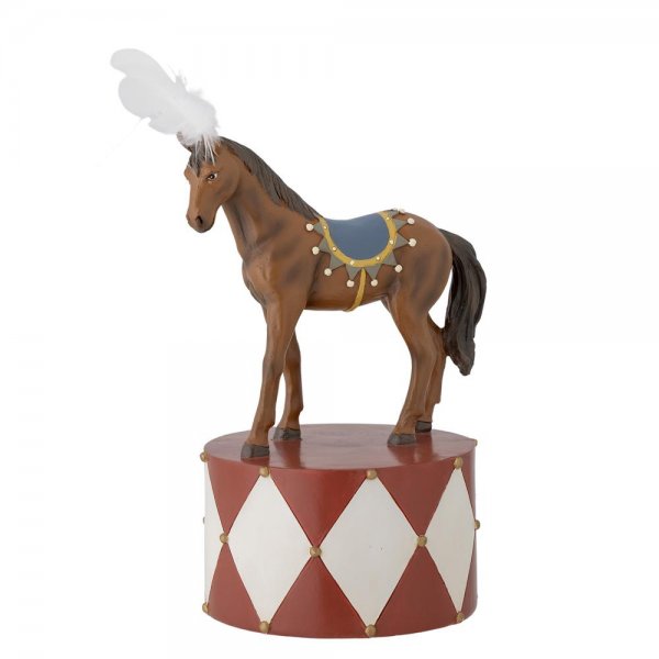 Bloomingville Flor Dekofigur Zirkuspferd 19cm Polyresin für Kinderzimmer