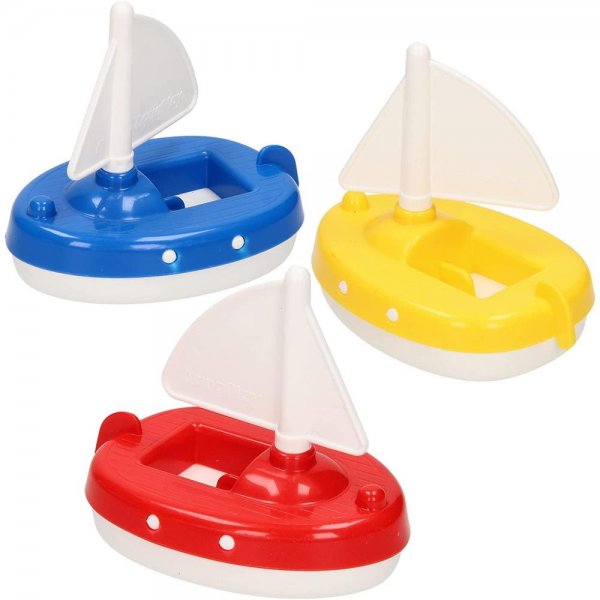 AquaPlay Segelboot Wasserspielzeug Badespielzeug l 1 Stück zufällige Farbe