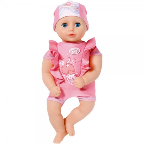 Zapf Creation Baby Annabell Puppe My First Bath 30 cm Rosa mit Badeanzug Mütze Badepuppe