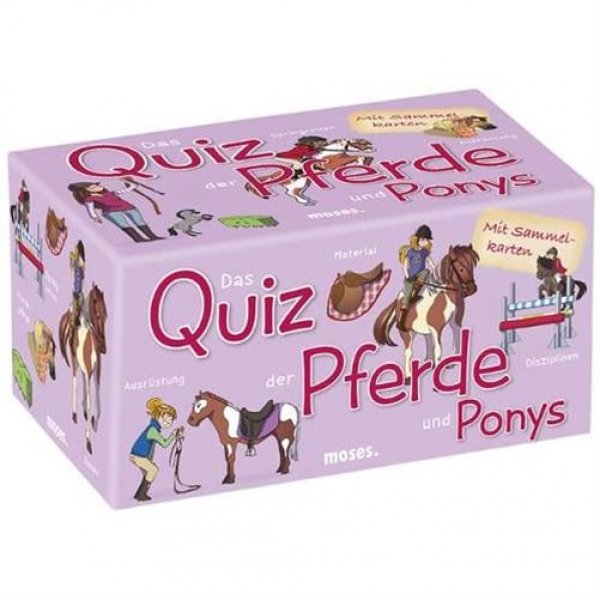moses. Das Quiz der Pferde & Ponys Kinderrätsel Kinderquiz Kartenspiel für Mädchen ab 8 Jahre