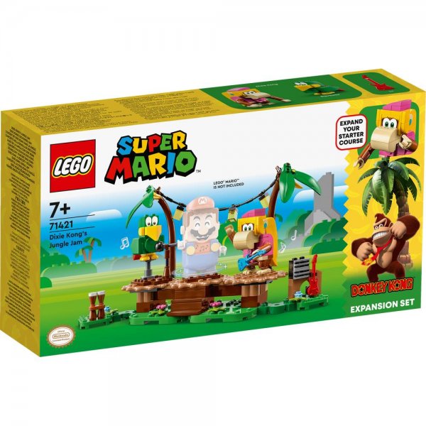 LEGO® Super Mario™ 71421 - Dixie Kongs Dschungel-Jam - Erweiterungsset für Kinder ab 7 Jahren