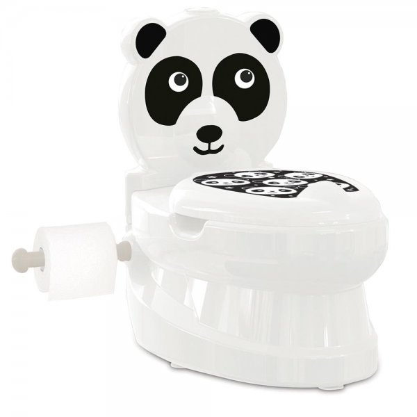 Jamara Meine kleine Toilette Panda mit Spülsound und Toilettenpapierhalter Toiletten-Trainer
