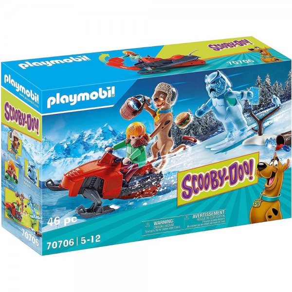 PLAYMOBIL® SCOOBY-DOO! 70706 - Abenteuer mit Snow Ghost Spielset für Kinder ab 5 Jahren