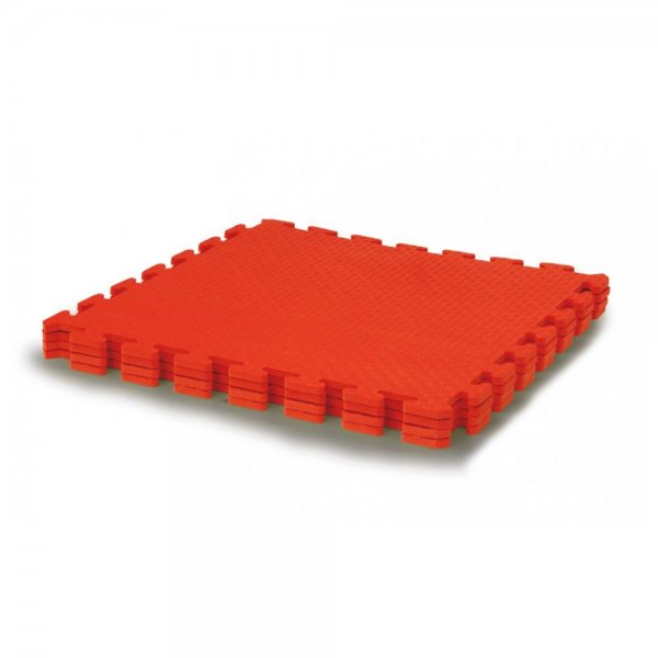 Jamara 4x Puzzlematte rot 50 x 50 cm Spielmatte Spielteppich Schutzmatte Krabbelmatte Bodenmatte
