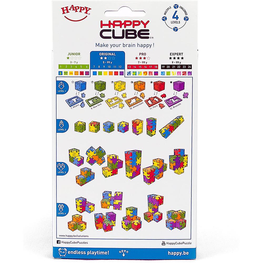 Happy Cube Pro Cardboardbox 3D Puzzle 6er Pack Geduldsspiel Puzzle Schaumstoff 