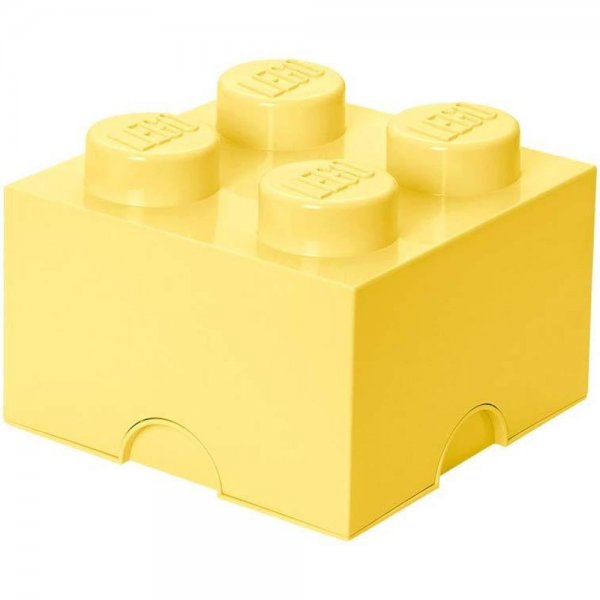 LEGO® Storage Brick 4 Hellgelb Aufbewahrungsbox mit 4 Noppen Baustein stapelbar
