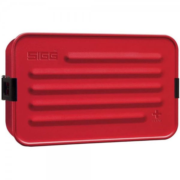 SIGG Lunchbox Metal Box Plus L Rot Aluminium große Brotdose Brotbox Vesperdose mit Trennwand