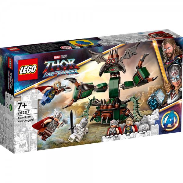 LEGO® Marvel Super Heroes™ 76207 - Angriff auf New Asgard - Bauset Bauspielzeug mit 2 Thor-Minifiguren