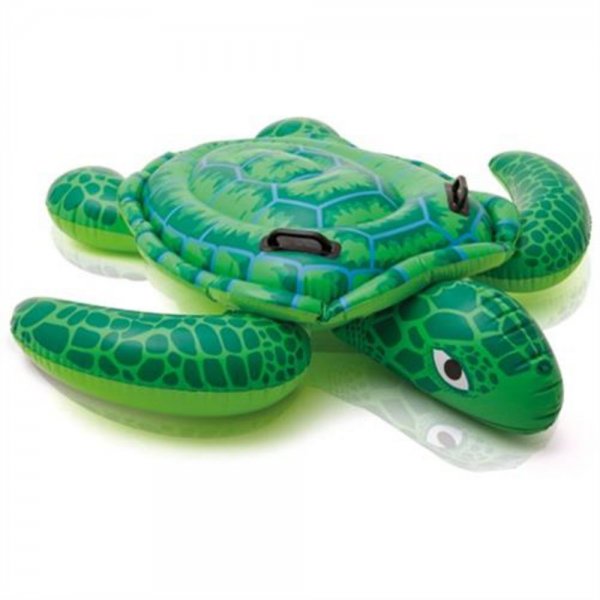 Intex Lil' Sea Turtle Ride-On Aufblasbarer Reittier 150 x 127 cm Schwimmtier Schildkröte