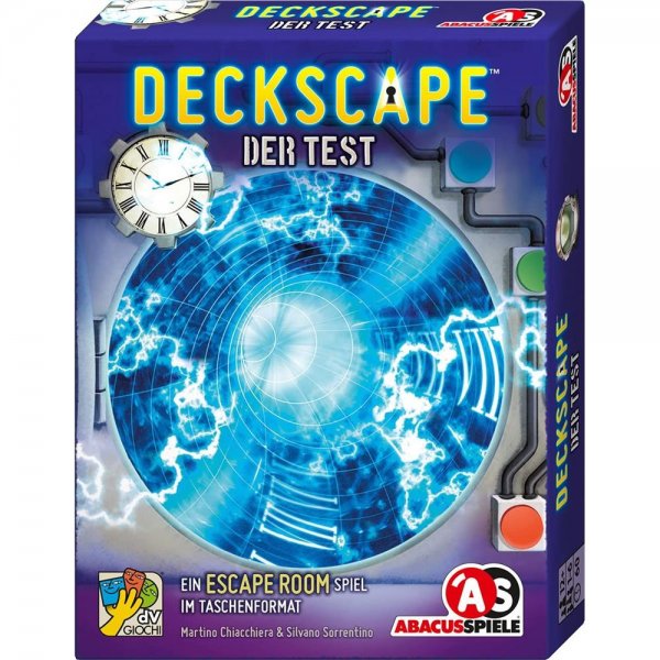 Abacus Spiele 38172 - Deckscape Der Test Escape Room Spiel Kartenspiel Partyspiel
