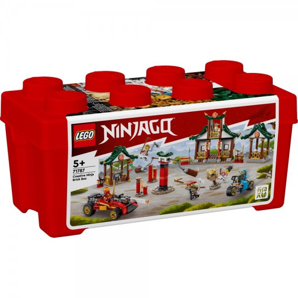 LEGO® NINJAGO® 71787 - Kreative Ninja Steinebox mit Fahrzeugen, Dojo und Minifiguren ab 5 Jahren