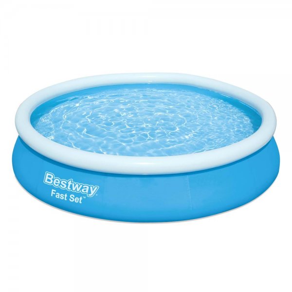 Bestway Fast Set Aufstellpool mit Filterpumpe 366 x 76 cm Blau Rund Swimmingpool