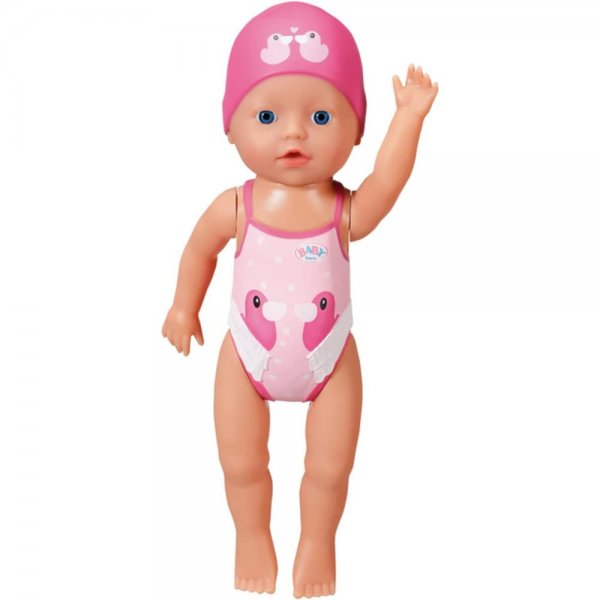 Zapf Creation BABY born My First Swim Girl 30cm Badepuppe schwimmt durchs Wasser wasserdicht